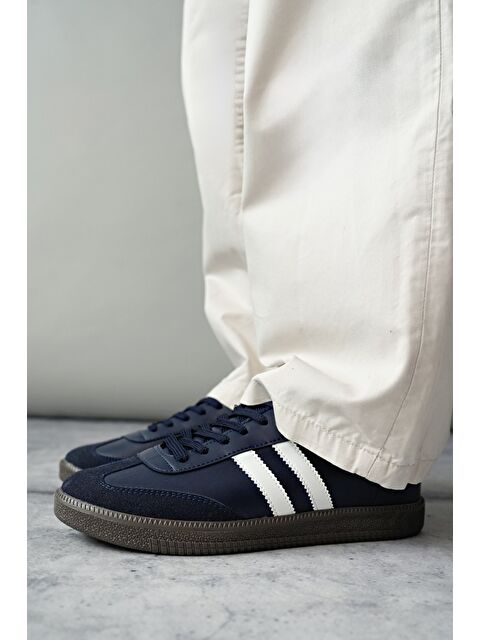 Muggo GORDON Unisex Ortopedik Günlük Bağcıklı Yürüyüş Koşu Sneaker Spor Ayakkabı