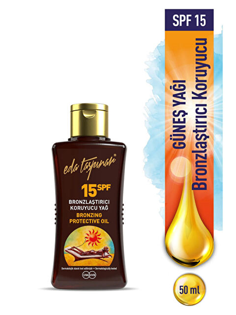Eda Taşpınar Seyahat Boy Bronzlaştırıcı Koruyucu Yağ SPF 15 - 50 ml