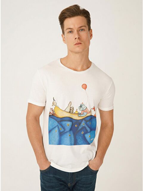 Biggdesign Mr. Allright Man Beyaz Erkek Tişört