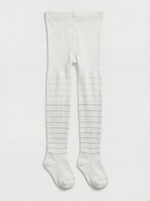 Civil Girls Fileli 3-11 Yas Kız Külotlu Çorap - Ekru 5-6 Yaş