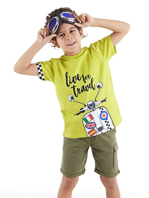 MSHB&G Motosiklet Turu Erkek Çocuk Tişört Şort Takım - S000009608-23173