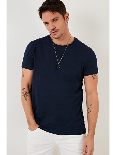 Buratti Bisiklet Yaka %100 Pamuk Slim Fit Basic Tişört 59020001 - S000001426-23093