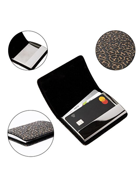 Biggdesign Siyah Kabartmalı Kartlık - S000029370-19351