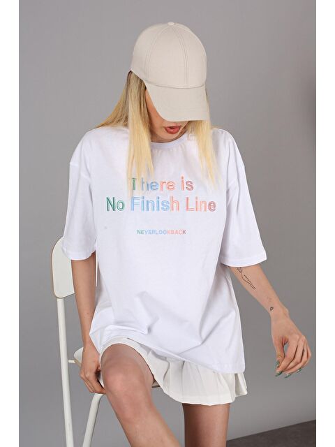 Madmext Beyaz Tişört Mg946 - S000056796-20063