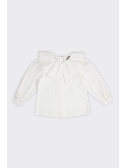 Panço Kız Çocuk Geniş Yakalı Gömlek - S000319925-19965