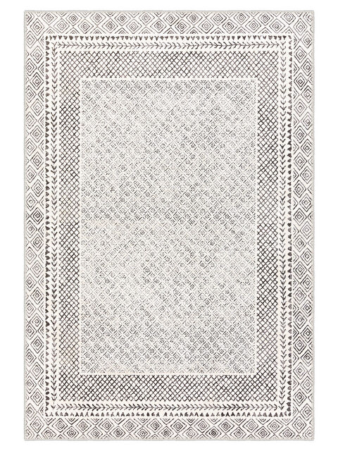 Homefesto Dekoratif Özel Tasarım Yıkanabilir İnce Kaymaz Tabanlı Modern Halı KECE FR32 - S000354368-19928