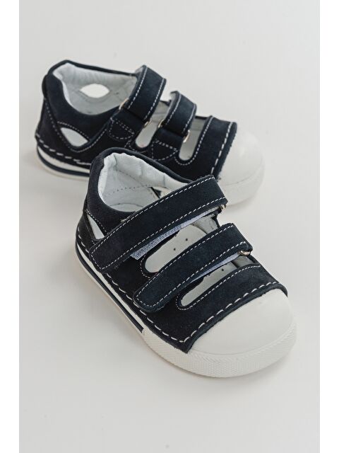 Mnpc Unisex Bebek Lacivert Deri Ortopedik Destekli İlk Adım Ayakkabı - S000064261-21164