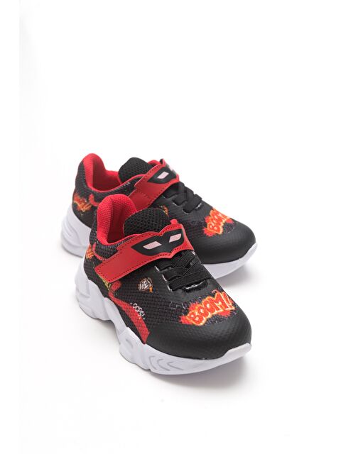 Mnpc Erkek Çocuk Siyah Ortopedik Destekli Spor Ayakkabı - S000064249-19351