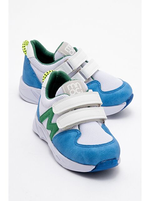 Mnpc Erkek Çocuk Mavi-Beyaz Spor Ayakkabı - S000353503-37368