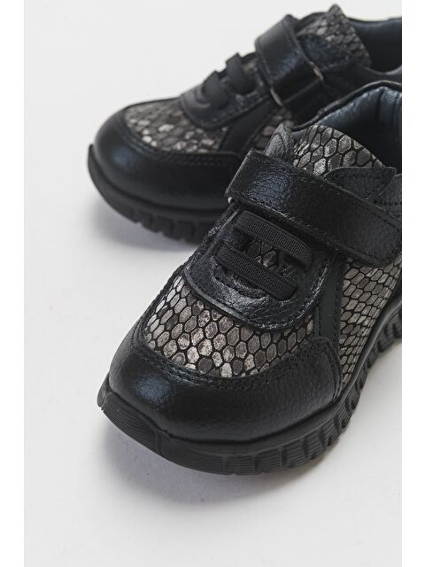 Mnpc Kız Çocuk Siyah Hakiki Deri Günlük Çocuk Ayakkabı - S000064306-19351