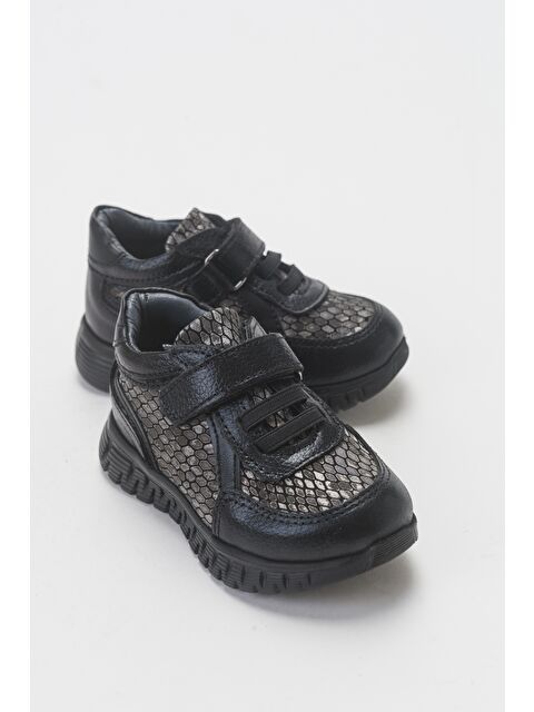 Mnpc Kız Çocuk Siyah Hakiki Deri Günlük Çocuk Ayakkabı - S000064306-19351