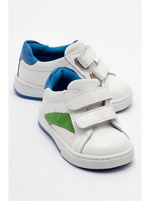 Mnpc Erkek Çocuk Beyaz Hakiki Deri Günlük İlk Adım Ayakkabı - S000385760-20063