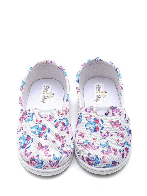 First Step Kelebek Desenli Çocuk Babet Ayakkabı-F-488