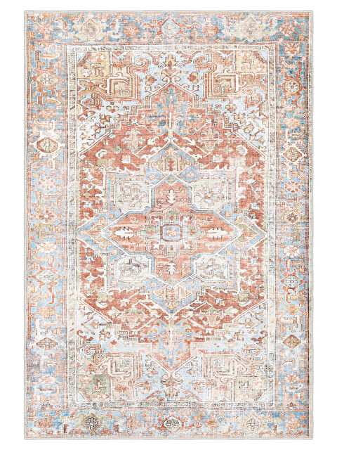 Homefesto Dekoratif Özel Tasarım Yıkanabilir İnce Kaymaz Tabanlı Modern Halı KECE FR26 - S000354475-20024