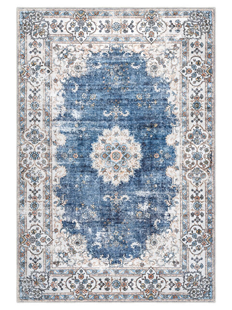 Homefesto Dekoratif Özel Tasarım Yıkanabilir İnce Kaymaz Tabanlı Modern Halı KECE FR26 - S000354439-17234