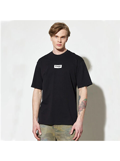 Wrangler Erkek Siyah Bisiklet Yaka Spor Tişört - S000166308-19351