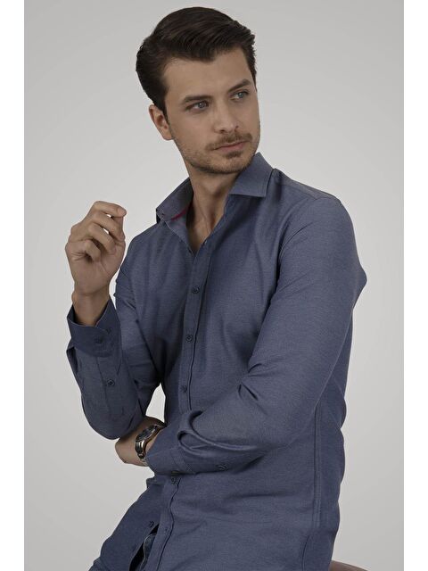 Etikmen Kraliyet Mavisi Slimfit Erkek Gömlek - S000119123-17714
