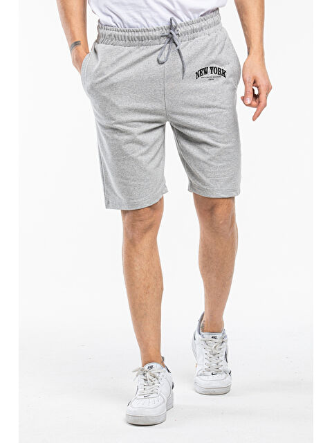 Süperlife Erkek New York Baskılı Slim Fit Kalıp Şort SPR25SR085 - S000374794-17308