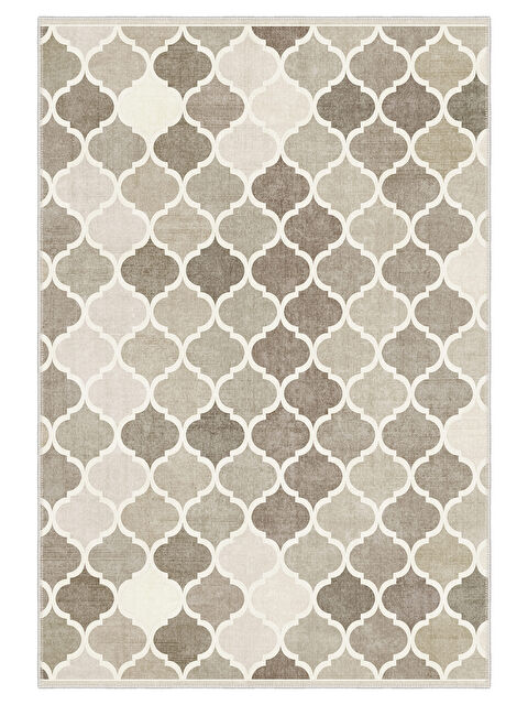 Homefesto Dekoratif Özel Tasarım Yıkanabilir İnce Kaymaz Tabanlı Modern Halı KECE FR20 - S000354549-19413