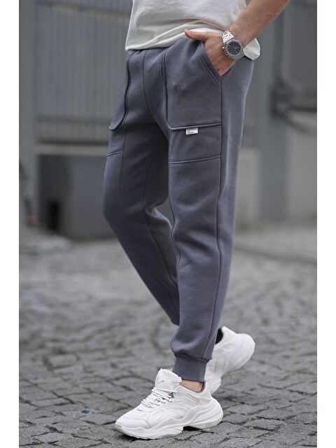 Madmext Füme Kargo Cep Basic Erkek Jogger Eşofman Altı 6527 - S000079906-33408