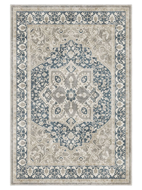 Homefesto Dekoratif Özel Tasarım Yıkanabilir İnce Kaymaz Tabanlı Modern Halı KECE FR10 - S000354658-20013