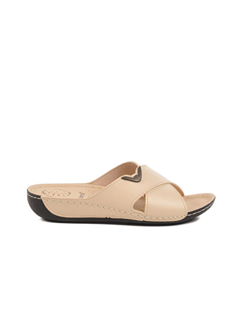 Ayakmod Bej Anatomik Kadın Terlik 16.043 Z - S000388264-19927