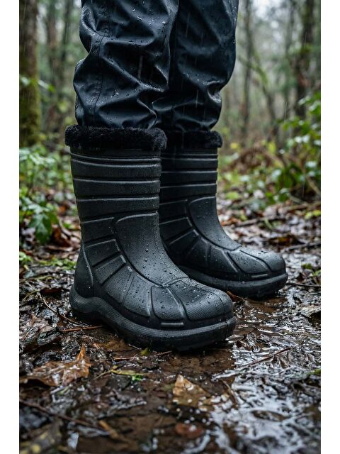 Gezer Erkek Çocuk Kışlık Eva İçi Sıcak Astarlı Rahat Taban Yağmur Bot Çizme - S000291651-19351