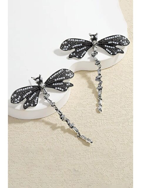 New Obsessions Parlak Taşlı Yusufçuk Küpe - S000376925-18105