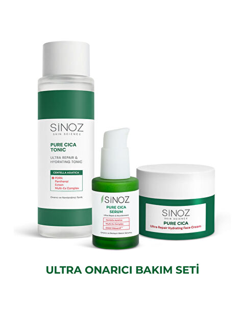 Sinoz Pure Cica Ultra Onarıcı 3'lü Bakım Seti