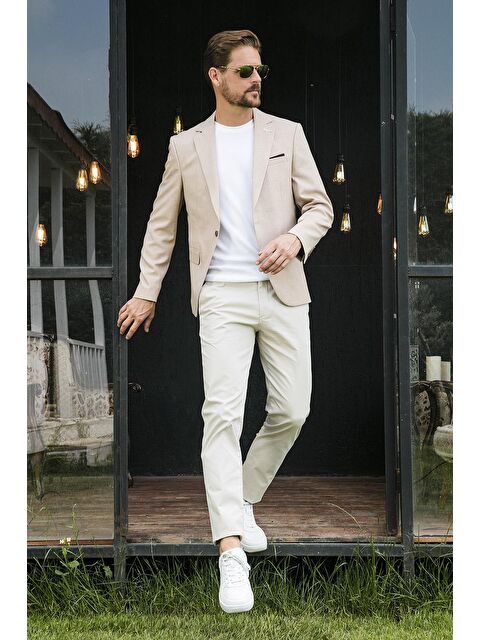 Buratti Slim Fit 6 Drop Tek Yırtmaçlı Blazer Ceket NİPOYE - S000000366-19928