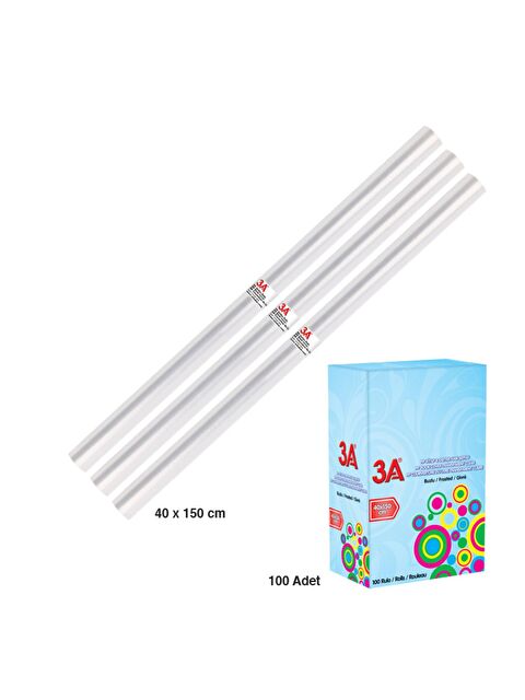 3A 40x150 Rulo Kaplık Şeffaf 100 Adet Kod:1120 - S000424752-9647