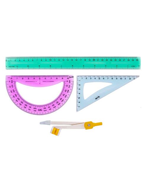 Ark Kırılmaz Çizim Set Flexible Drawing Set 4 Parça Kod:6000 - S000424754-23173