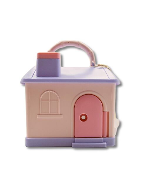 Linea Kilitli Plastik Ev Şekilli Kumbara (3438) Lila-Pembe - S000424757-23173