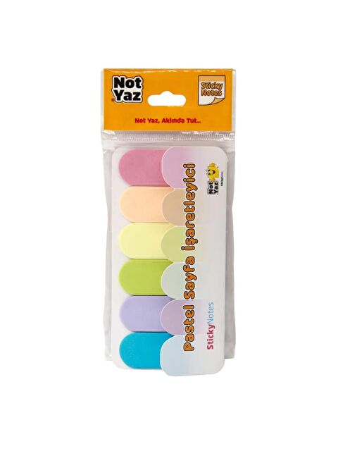 Notyaz Rainbow Pastel Smile Sayfa İşaretleyici 6 Renk x 10 Sayfa (PA-7578) - S000425366-23173