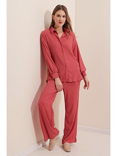 Bigdart 5858 Örme İkili Takım - Gül Kurusu - S000089535-20028