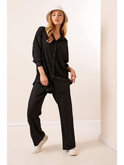 Bigdart 5858 Örme İkili Takım - Siyah - S000089535-19351