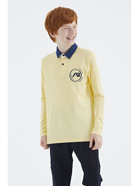 Tommylife Sarı Polo Yaka Erkek Çocuk Tişört - 11172 - S000146359-20072