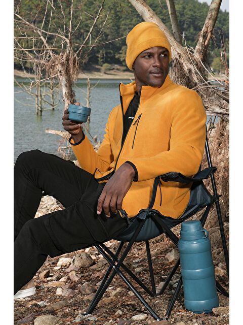 Buratti Cepli Dik Yaka Polar Erkek Fermuarlı Sweatshirt Hırka 5906028 - S000000774-20072