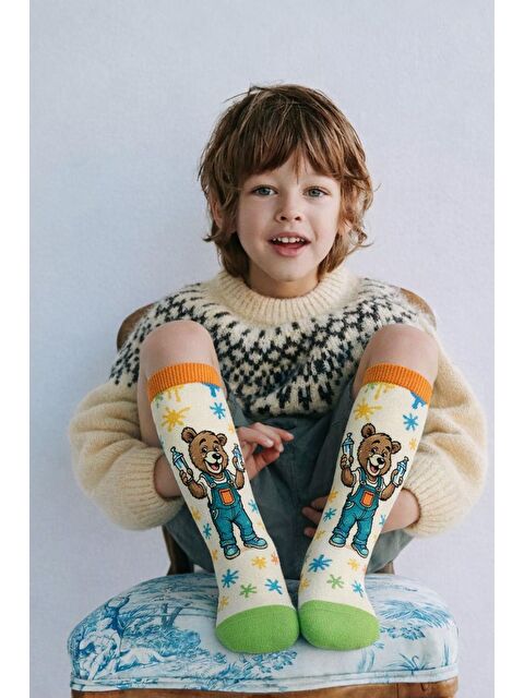 Katia And Bony Çocuk Ayıcıklı Dizaltı Çorap - S000375053-23173