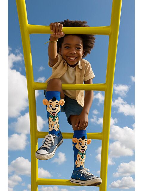 Katia And Bony Çocuk Köpekli Kulak Aksesuarlı Dizüstü Çorap - S000481259-23173