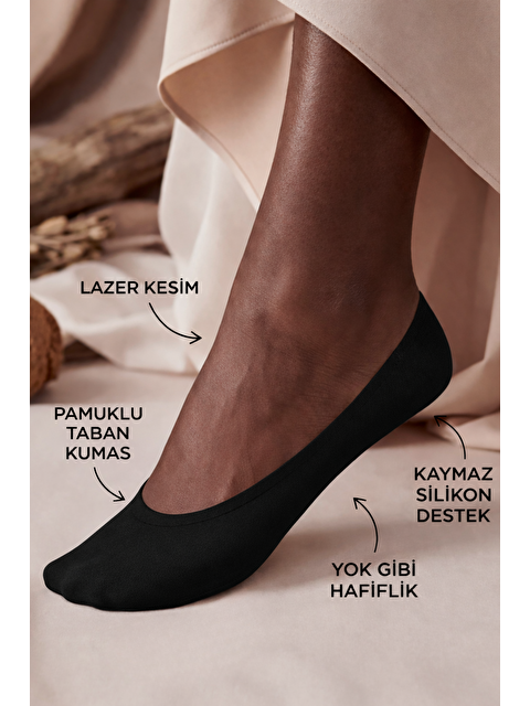 Katia And Bony Kadın Görünmez Babet Çorap Siyah - S000424452-19351