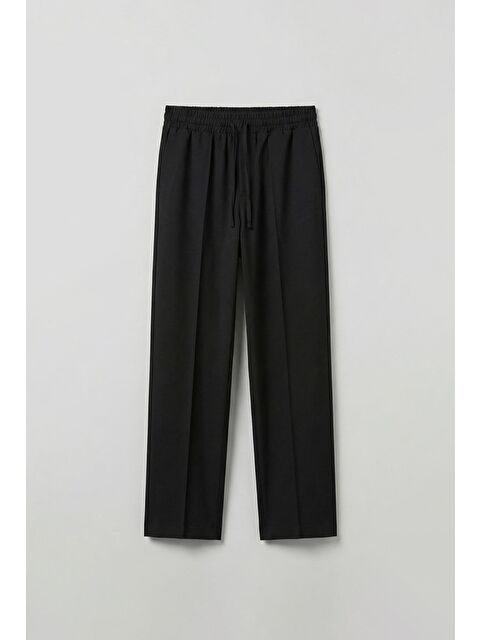 Abluka Online Beli Lastikli Baggy Erkek Pantolon Siyah - S000109382-19351