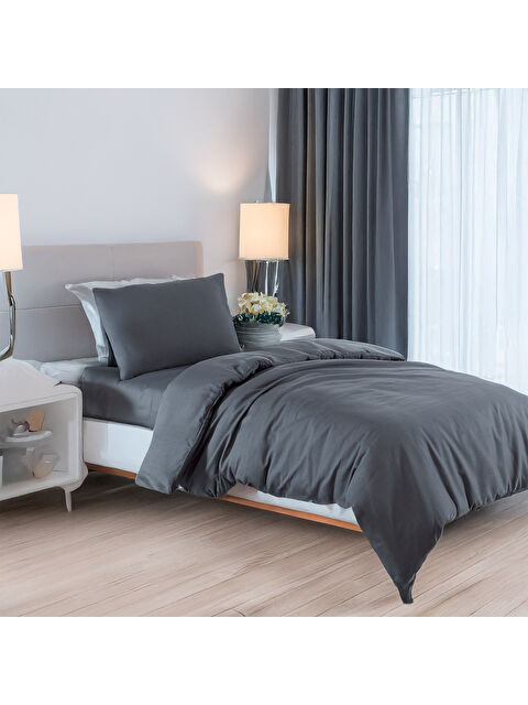 UPSTYLE Paint Nevresim Takımı Tek Kişilik D.Boya Füme - S000352455-33408