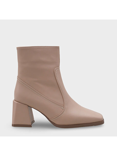 Capone Outfitters Küt Burunlu Yandan Fermuarlı Kadın Bot - S000096067-37264