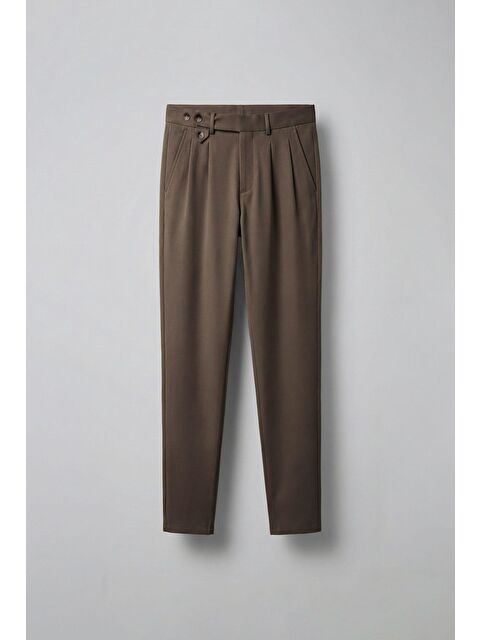 Abluka Online Pileli Kumaş Erkek Pantolon Açık Kahve - S000109386-29705