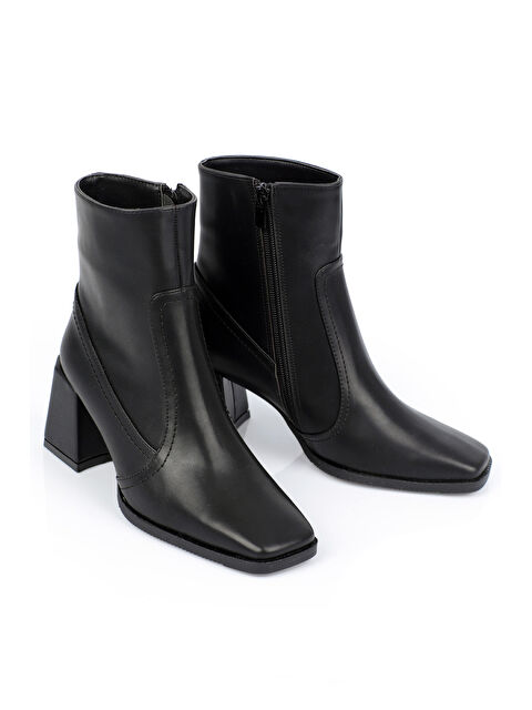 Capone Outfitters Küt Burunlu Yandan Fermuarlı Kadın Bot - S000096067-19351