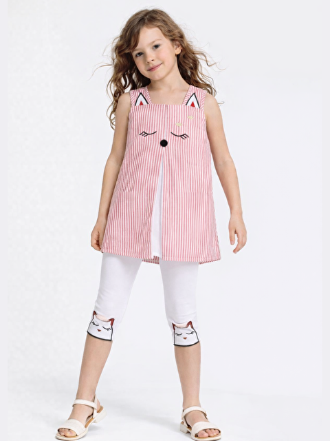 Casabony Kedi Dokuma Tunik + Tayt Takım - S000158558-23173