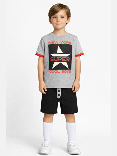 Casabony Super Star Erkek Çocuk Şort Takım - S000145160-37287