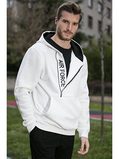 Buratti Kanguru Cepli Fermuarlı Kapüşon Yaka Slim Fit Sweat 575707 - S000000694-19965