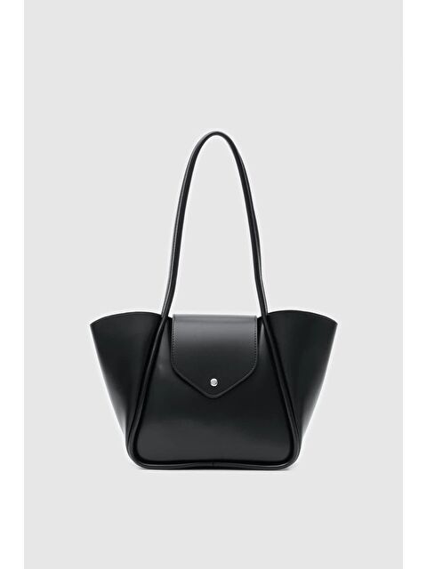 Shulebags Petre Makyaj Çantalı Omuz Çantası Siyah - S000423616-19351